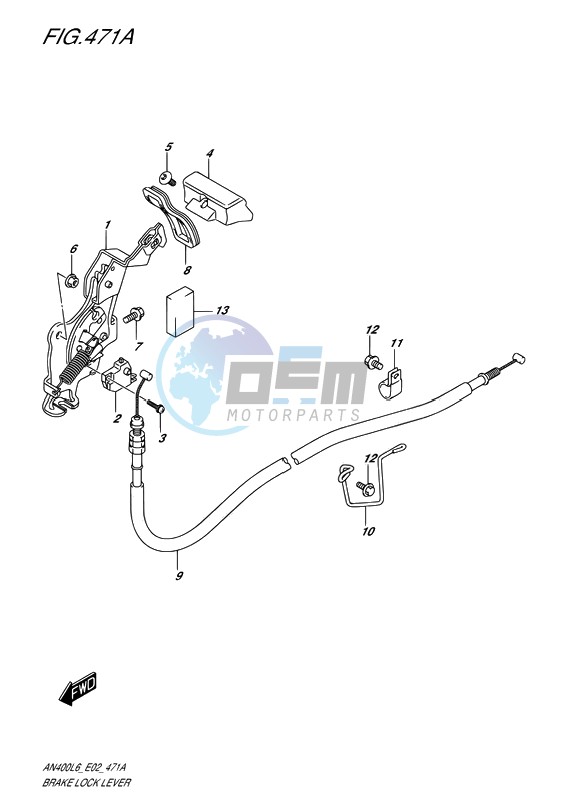 BRAKE LOCK LEVER