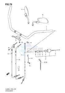 VL800 INTRUDER EU drawing HANDLEBAR