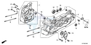 SH125RB drawing CRANKCASE