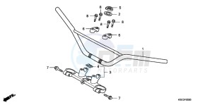 CRF150RBC drawing HANDLE PIPE/ TOP BRIDGE