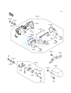 EX 250 F [NINJA 250R] (F6-F9) [NINJA 250R] drawing TAILLIGHT-- S- -