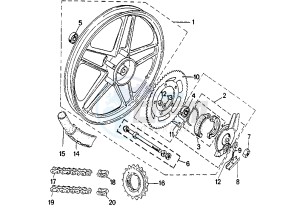 103 - 50 cc drawing REAR WHEEL MVLM