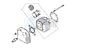 DFW - 50 CC VTHMA05A drawing CYLINDER - CYLINDER HEAD