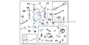 VFR800A9 Europe Direct - (ED / ABS MME) drawing AVERTO SECURITY KIT