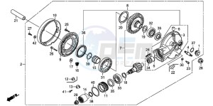 CBX750P2 drawing FINAL DRIVEN GEAR