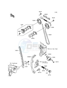 KLX250 KLX250SHF XX (EU ME A(FRICA) drawing Camshaft(s)/Tensioner