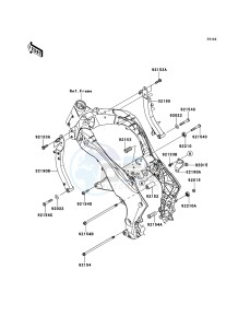 Z1000_ABS ZR1000EBF FR XX (EU ME A(FRICA) drawing Engine Mount