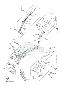 WR250F (2GB2 2GB3 2GB4 2GB4) drawing SIDE COVER