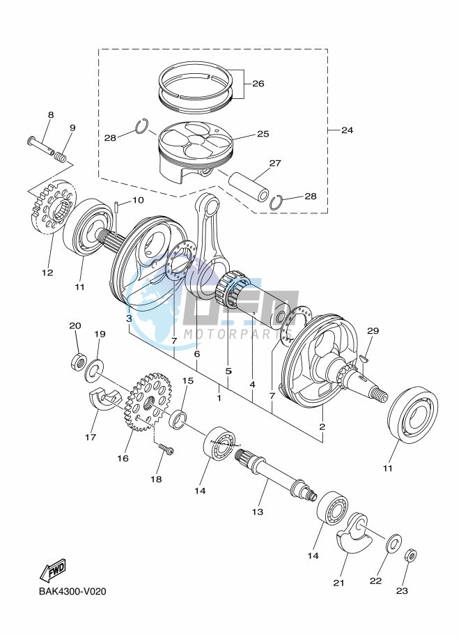 CRANKSHAFT & PISTON