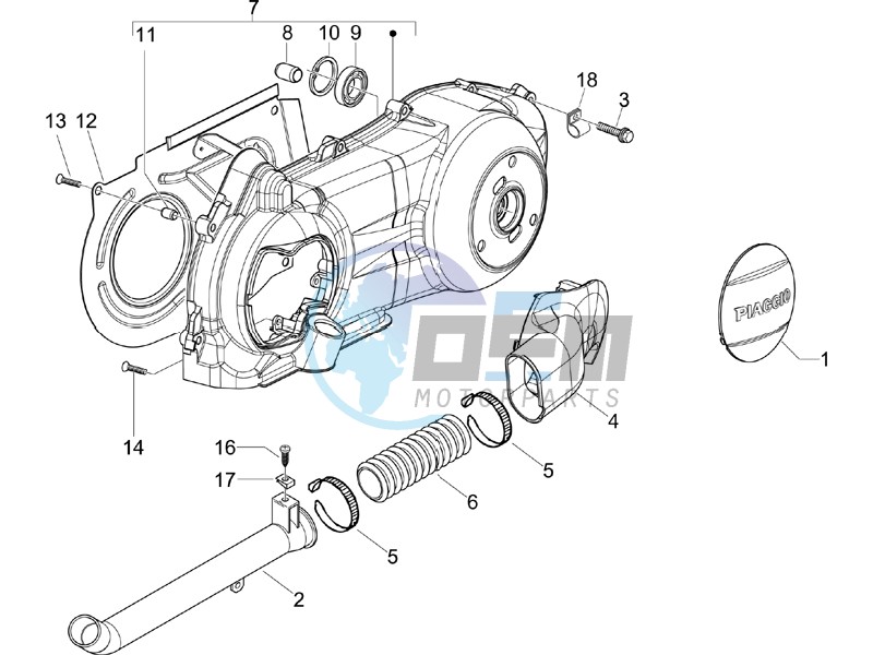 Crankcase cover - Crankcase cooling