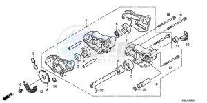 TRX500FAA Europe Direct - (ED) drawing OIL PUMP