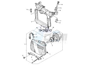 XT E 600 drawing HEADLIGHT