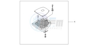 XR125L drawing MINI RACK KIT