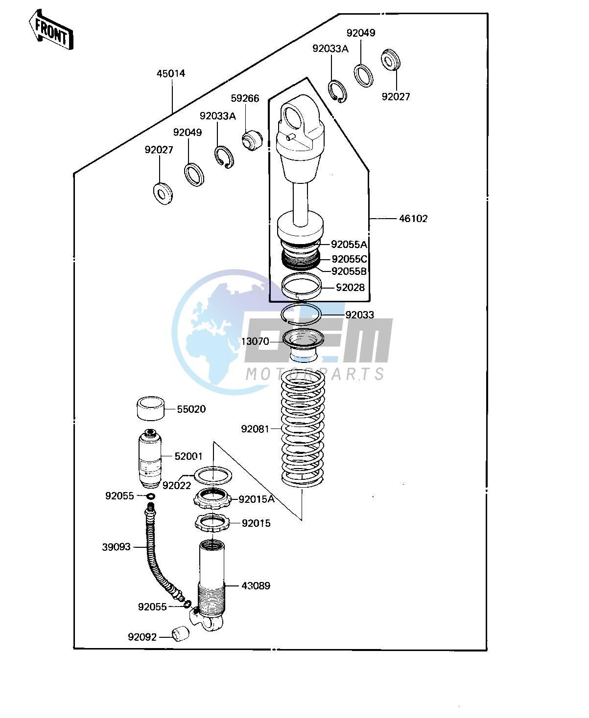 SHOCK ABSORBER -- 82 KDX250-B2- -