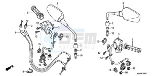 NC700XDC drawing HANDLE/ SWITCH/ CABLE (NC700XD)