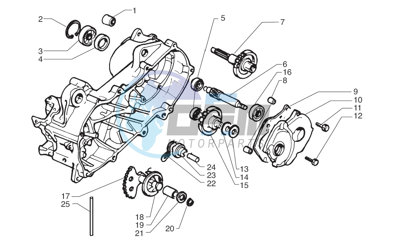 Rear wheel axle