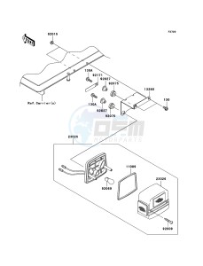 MULE_600 KAF400B7F EU drawing Taillight(s)