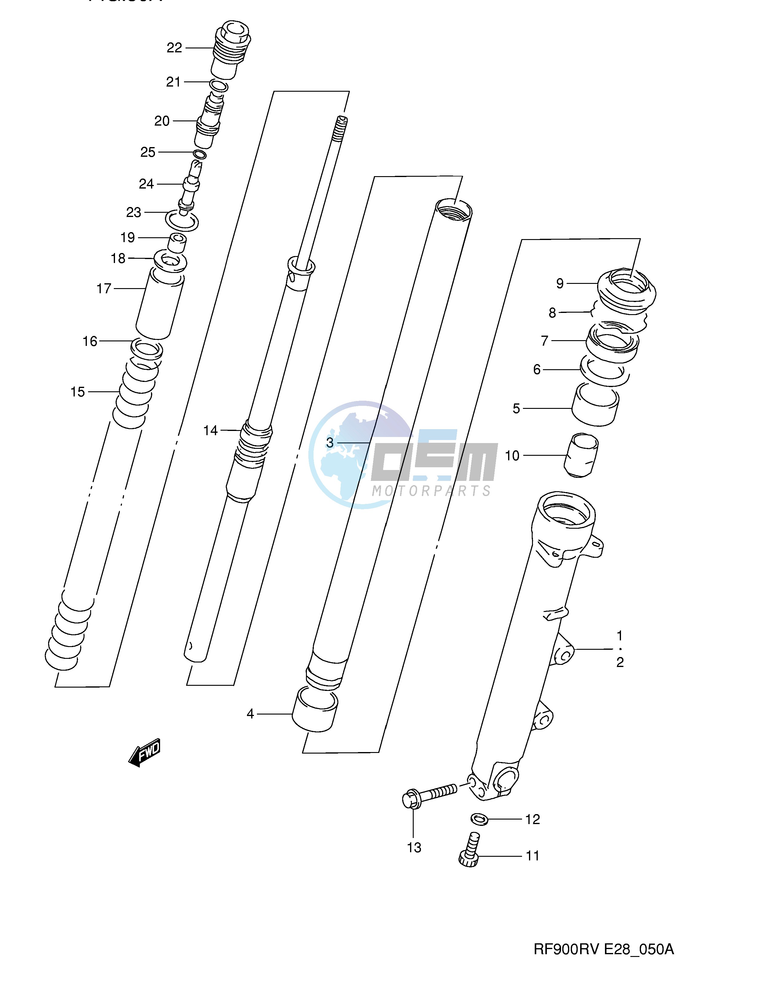 FRONT DAMPER (MODEL T V)