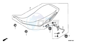 TRX250XB drawing SEAT