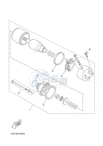 YP400R X-MAX 400 X-MAX (1SD7 1SD7 1SD7) drawing STARTING MOTOR