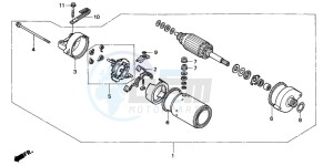 CBR600F drawing STARTING MOTOR