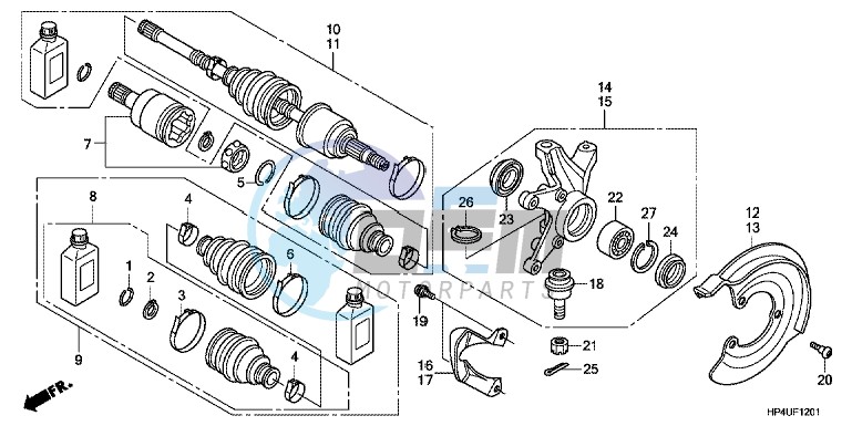 FRONT KNUCKLE (4WD)