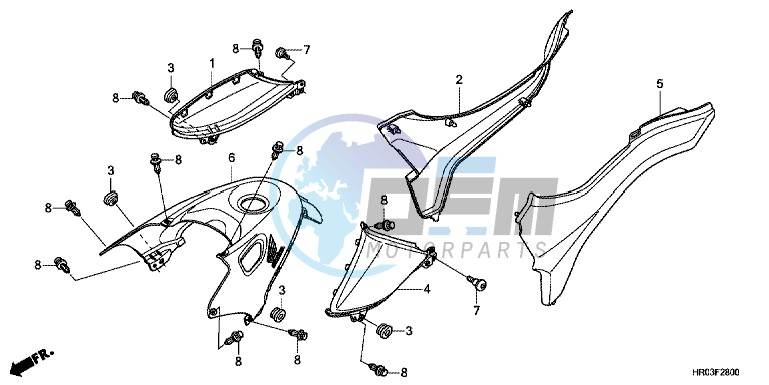 SIDE COVER/ TANK COVER