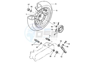 BW'S ORIGINAL 50 drawing REAR WHEEL