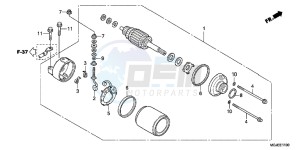 CBF1000FC CBF1000F E drawing STARTING MOTOR