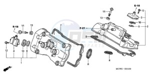 VFR800A9 Europe Direct - (ED / ABS MME) drawing CYLINDER HEAD COVER