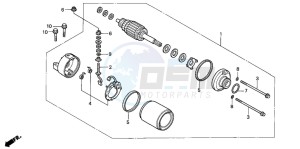 CBR600F drawing STARTING MOTOR