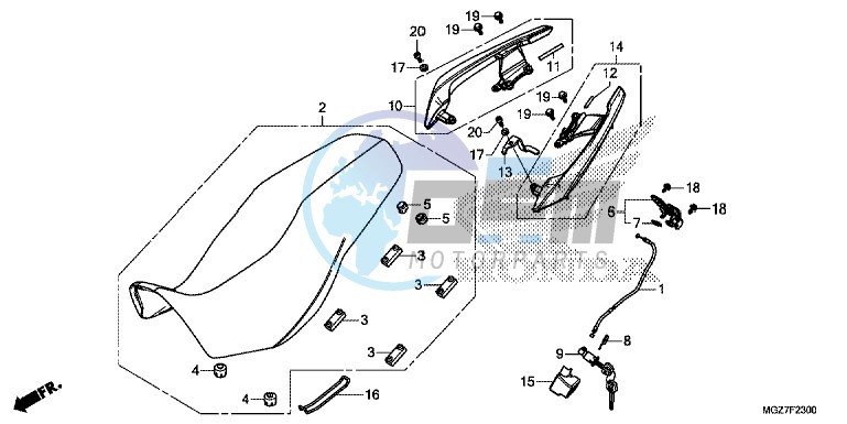 SEAT/ REAR GRIP