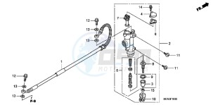 CRF450RB drawing RR. BRAKE MASTER CYLINDER