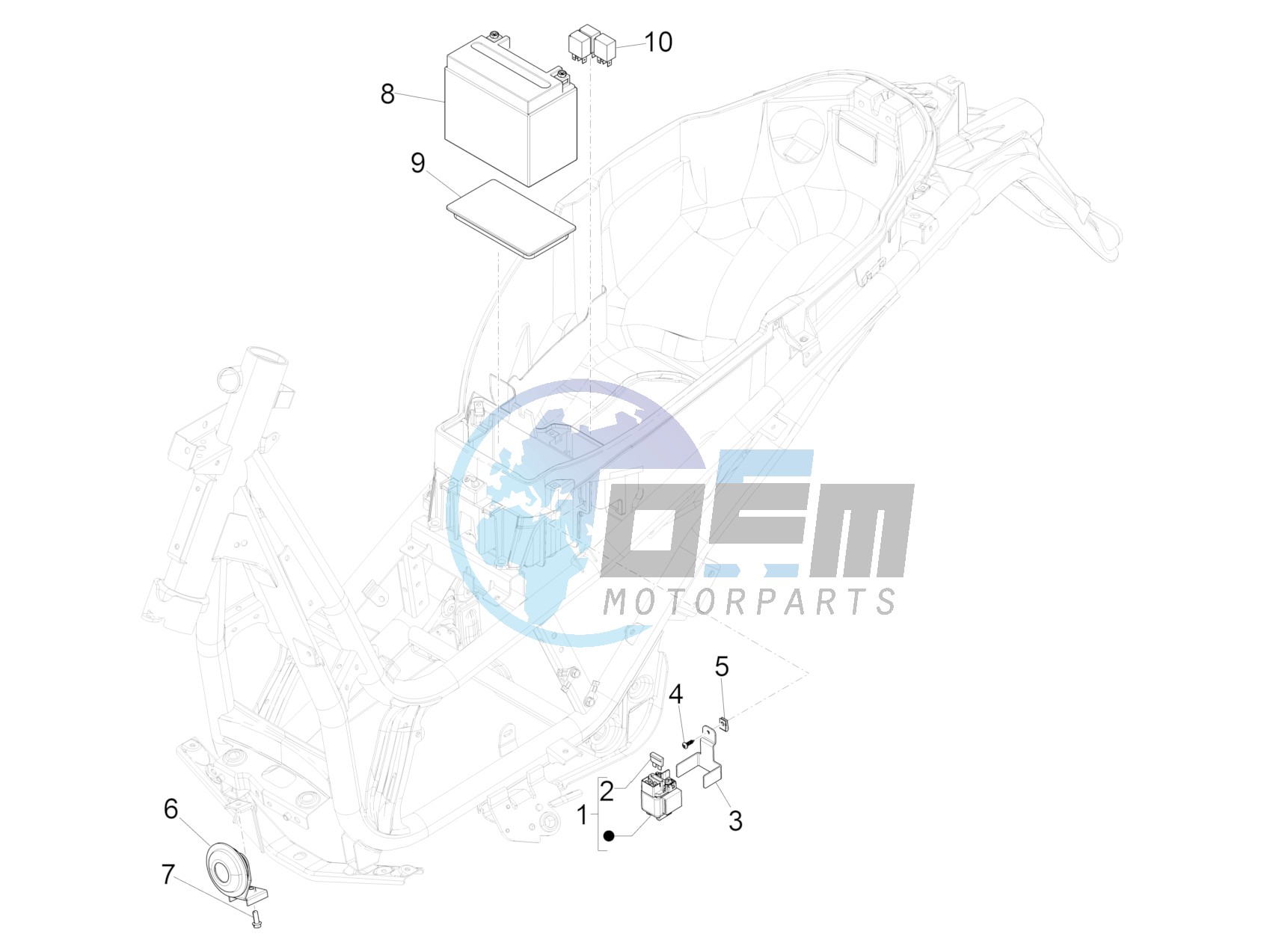 Remote control switches - Battery - Horn