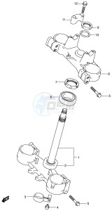 RM125 (E3-E28) drawing STEERING STEM (MODEL K1)