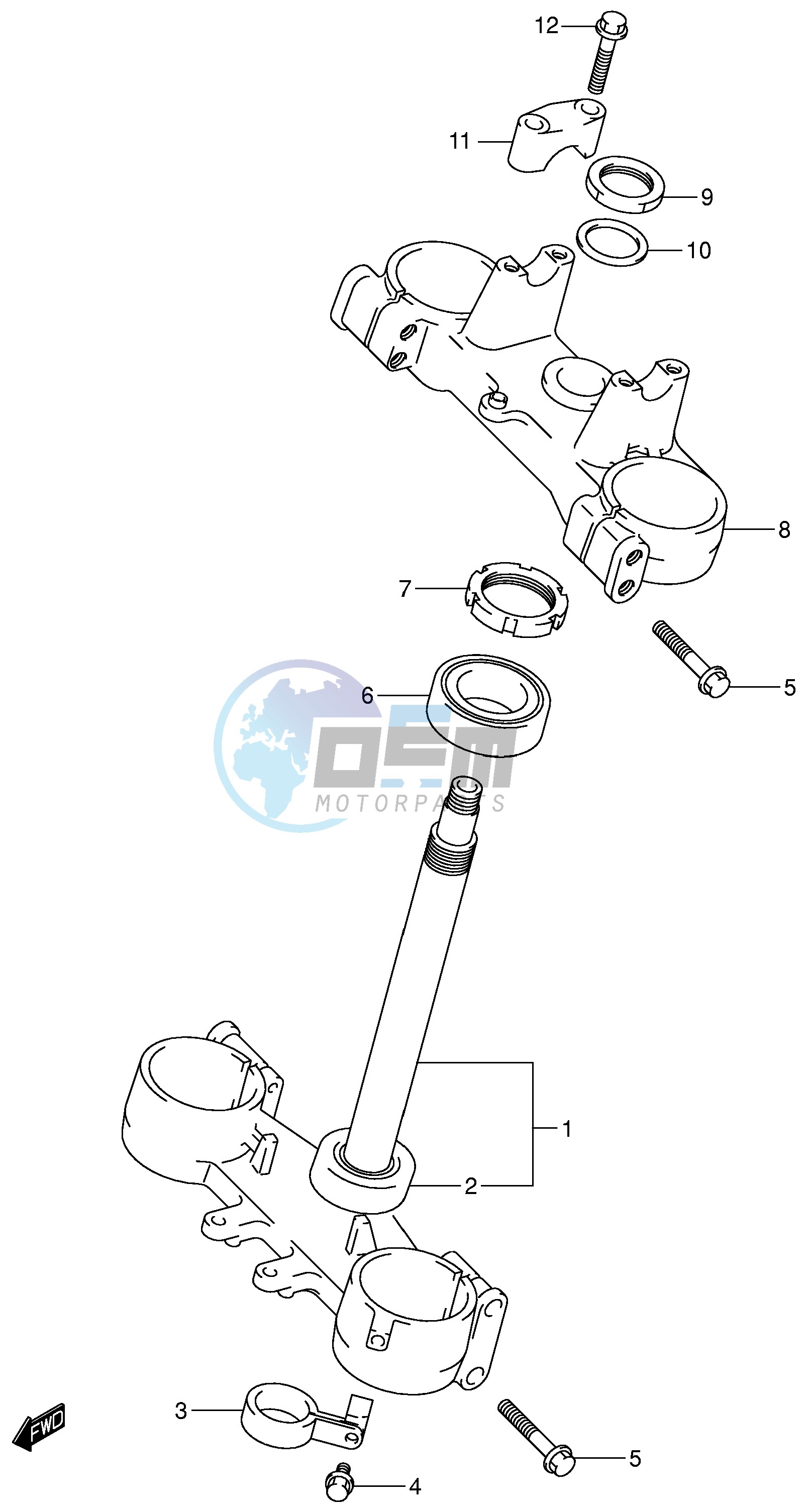 STEERING STEM (MODEL K1)