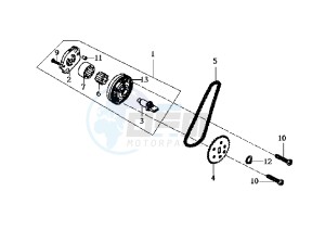 JOYRIDE EU2 - 200 cc drawing OIL PUMP