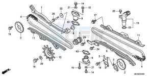 GL1800A BR - (BR) drawing CAM CHAIN/TENSIONER