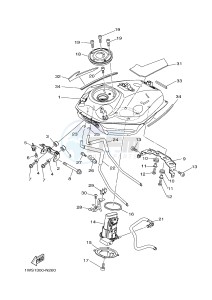 MT07 700 (1WSG) drawing FUEL TANK