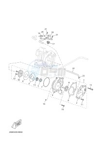 YP125R X-MAX125 X-MAX125 (2ABA 2ABA 2ABA) drawing WATER PUMP