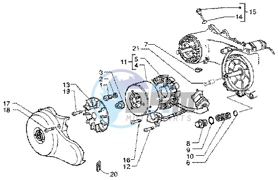 Flywheel magneto