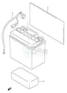 RGV250 (E1) drawing BATTERY