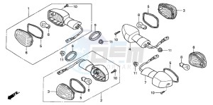 CBR125RS drawing WINKER (CBR125R/RS/RW5/RW6/RW8)