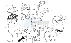 SR 50 H2O drawing Handlebar - Controls