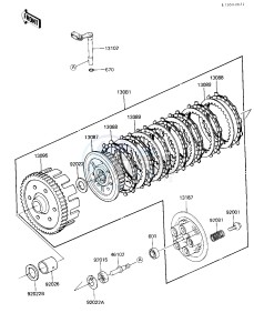 KZ 305 B [LTD] (B2-B3) [LTD] drawing CLUTCH