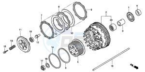 VFR800 drawing CLUTCH