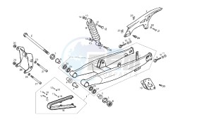 CROSS CITY - 125 CC 4T EU3 drawing SWING ARM - SHOCK ABSORBER