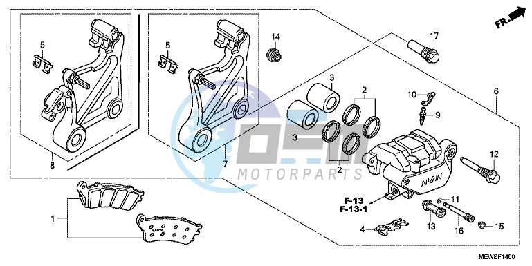 REAR BRAKE CALIPER