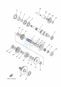 YXM700E YX70MPM (BHF1) drawing TRANSMISSION