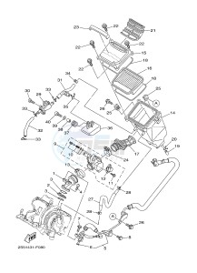 T135 T135FI CRYPTON X (5D67) drawing INTAKE